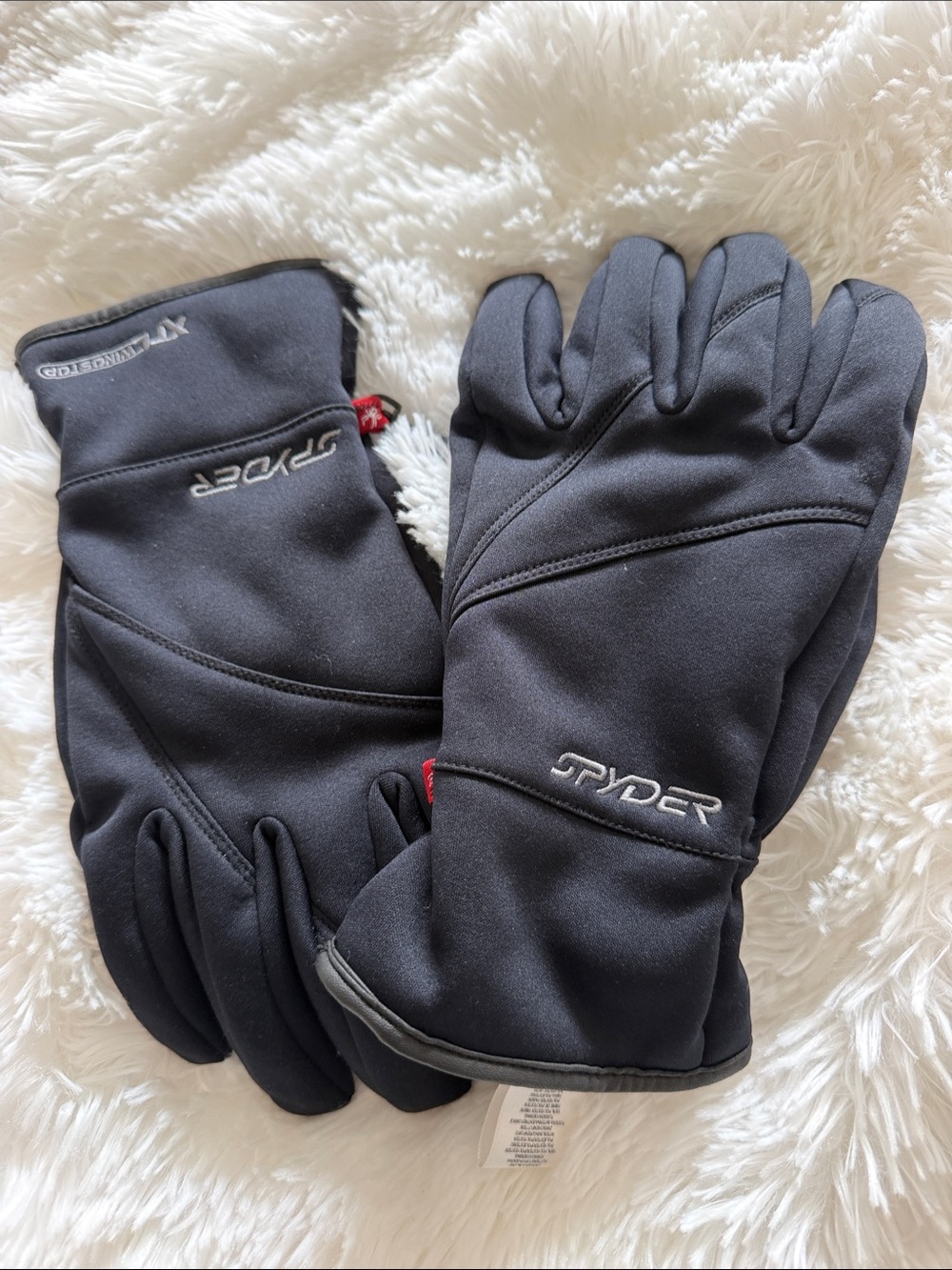 Spyder Men’s Large Black Fleece Insulated Gloves